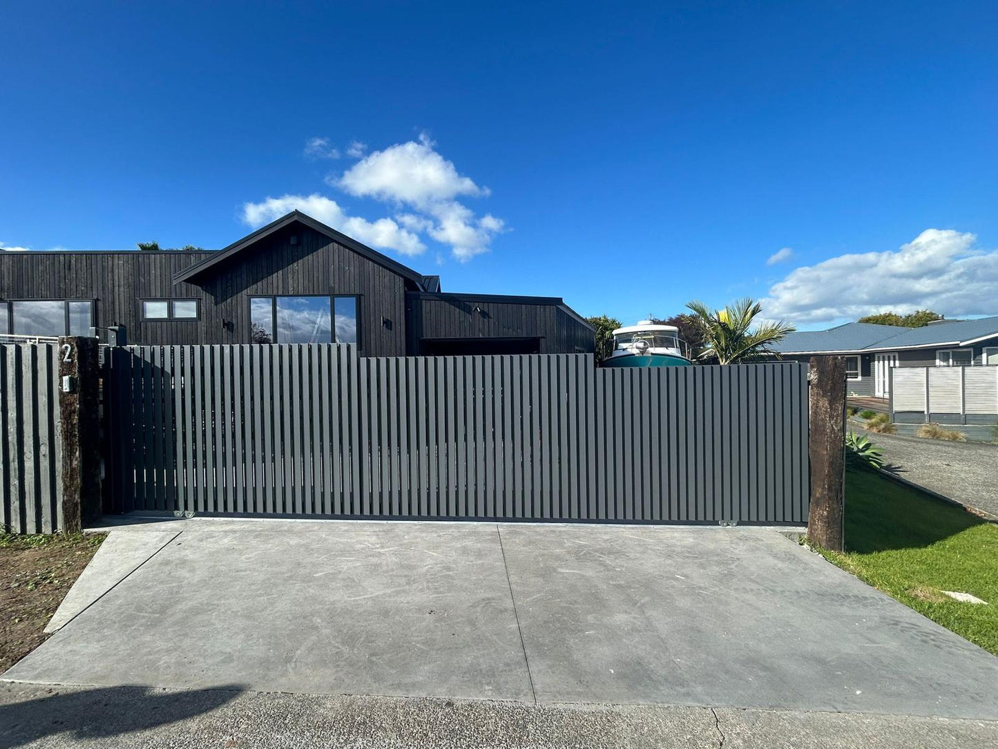 Aluminum Sling Gate - FGSG06 - SLATE GREY