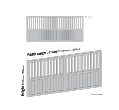 Aluminium Swing Gates SWHF Driveway Gate