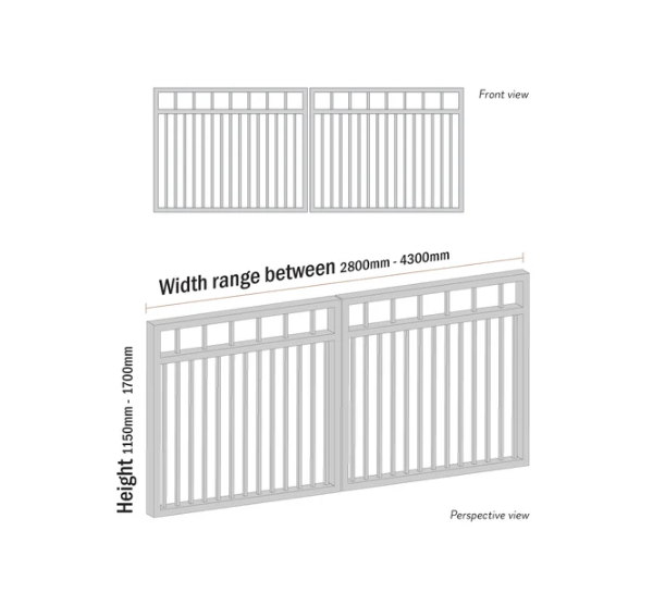 Aluminium Swing Gates SWOF Driveway Gate