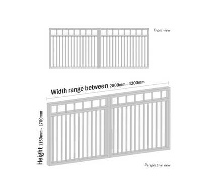 Aluminium Swing Gates SWOF Driveway Gate