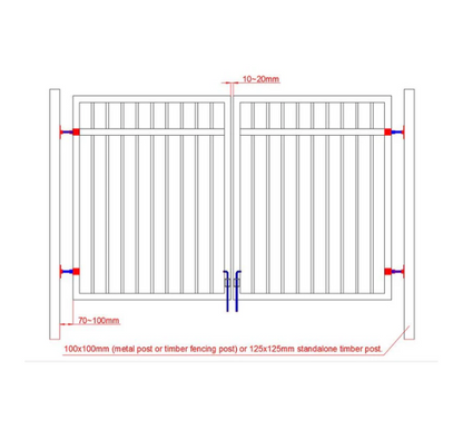 Aluminium Swing Gates SWTG Driveway Gate Black