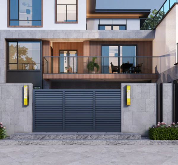 Aluminium Louver Style Gate SLV pattern Sliding Gate for Driveway