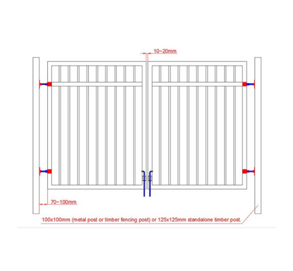 Aluminium Swing Gates SWHF Driveway Gate
