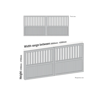 Aluminium Swing Gates SWTG Driveway Gate Black
