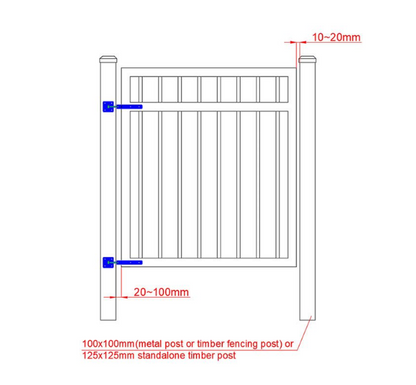 Aluminium Pedestrian Gate PHF