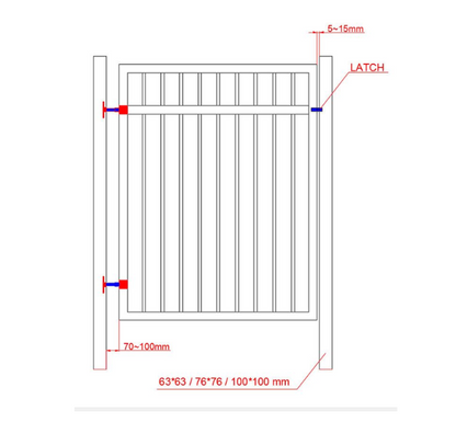 Aluminium Pedestrian Gate PHF