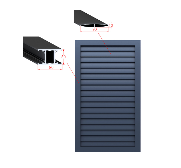 PLV Pedestrian Gate Aluminium Single Gate