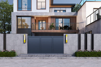 SPECIAL!!!  SLLV Aluminium Louver Style Gate Pattern Sliding/ Single Swing Gate