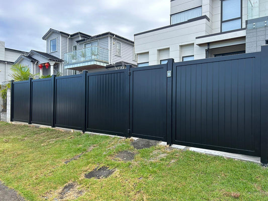 Aluminum Swing Gate - Solid FGSG01 - BLACK