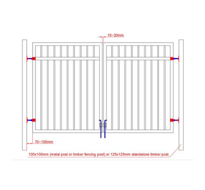 Aluminium Swing Gates SWTA Driveway Gate